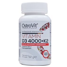 Вітамін D для спорту OstroVit Vitamin D3 4000+K2 110 Tabs