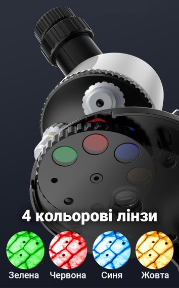 Якісний дитячий мікроскоп для дитини OEM 1100A-1 з збільшенням до 640х, Білий | Зображення 6