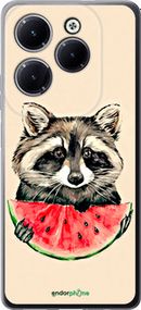 Чохол на Infinix Hot 40 Єнотик з кавуном "4605u-3503-2448"