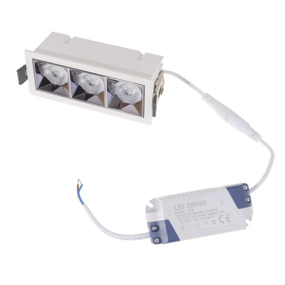 Светильник точечный LED HDL-DT 203/3*4W WW WH | Зображення 3