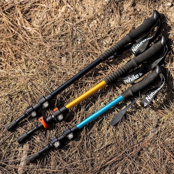 Трекінгова палиця 3-сек. Naturehike Men ST 01 6061 AL NH17D001-Z, алюміній,  синя | Зображення 3