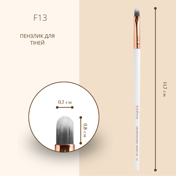 Кисть для макияжа Professional Make-UP Topface PT901-F13 (для мелких деталей) | Зображення 1