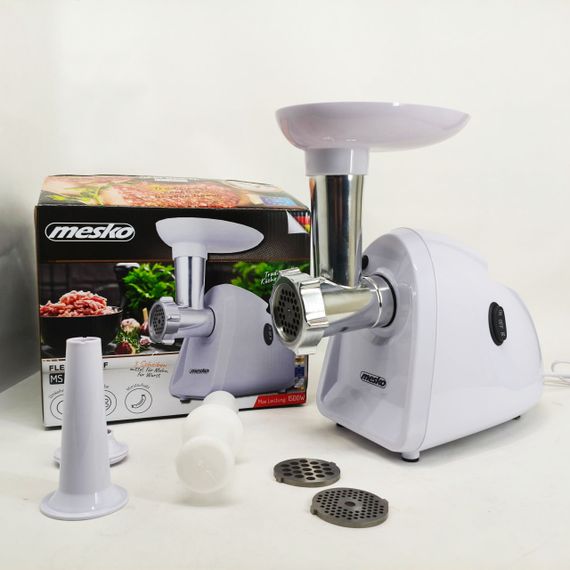 Мясорубка обычная Mesko MS 4809 1500Вт, Электромясорубки для дома для бара, Мощная домашняя мясорубка MO-51 | Зображення 2