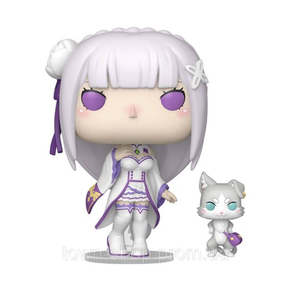 Набор игровых фигурок Funko POP! серии Re:ZERO - Эмилия с Паком | Зображення 1
