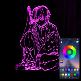 Акриловий світильник-нічник керування з телефона Заніцу Агацума 2 tty-n001226