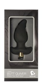 Анальный вибростимулятор Rocks Off Butt Quiver Black, стимуляция простаты, макс. диаметр 4,3 см Sex Aura