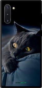 Чохол на Samsung Galaxy Note 10 Димчастий кіт "825b-1718-2448"