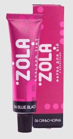 ZOLA Краска для бровей с коллагеном Eyebrow Tint With Collagen - 06 Blue Black (15 ml)