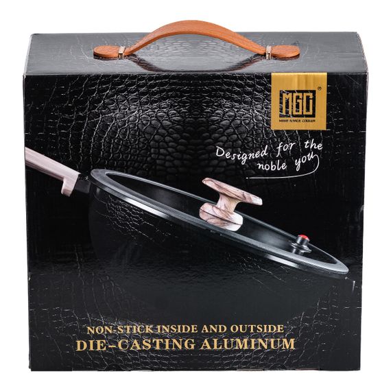 Алюмінієва сковорода 5.6 л з керамічним покриттям антипригарним Ø 30 см Біла MGC HP-4-460W | Зображення 6