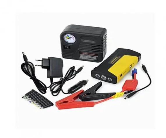 Пуско-зарядное устройство JUMPSTARTER TM15 PUMP (50800 мАч) +компрессор (300/600A) Черный (TM15_1607) | Зображення 4