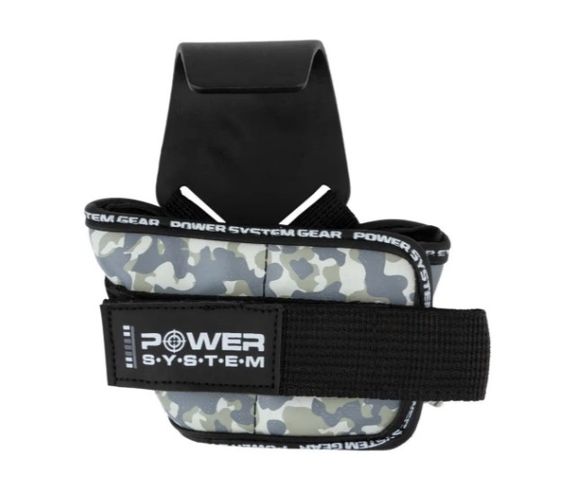 Гаки для тяги на зап'ястя Power System PS-3370 Hooks Camo Black/Grey L (PS_3370_Black/Grey L) | Зображення 1