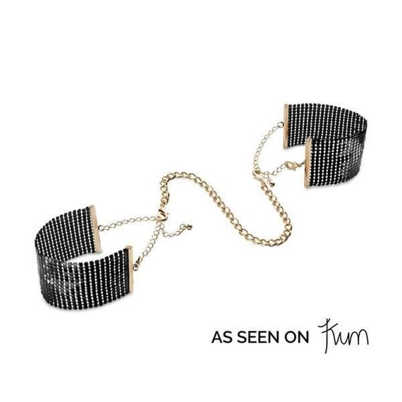 Наручники металлические, стильные браслеты Bijoux Indiscrets Desir Metallique Handcuffs Черные One Size