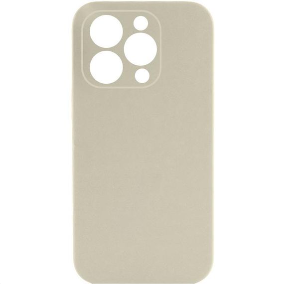 Чохол Silicone Case Full Camera Protective (AA) NO LOGO для Apple iPhone 16 Pro Max (6.9") Бежевий / Antique White