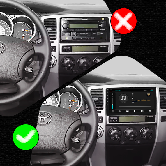 Штатная магнитола 9" Lesko для Toyota 4Runner IV 2002-2005  1/16Gb/ Wi-Fi GPS Optima Тойота | Зображення 2