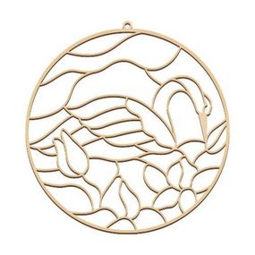 Заготовка для витражной живописи "Лебединая песня" FDSGB-09