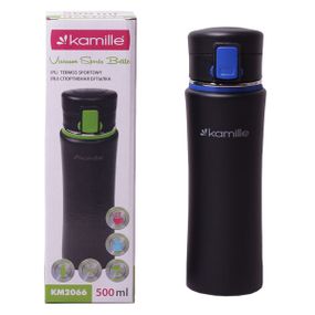 Спортивна пляшка синій 500ml із нержавіючої сталі
