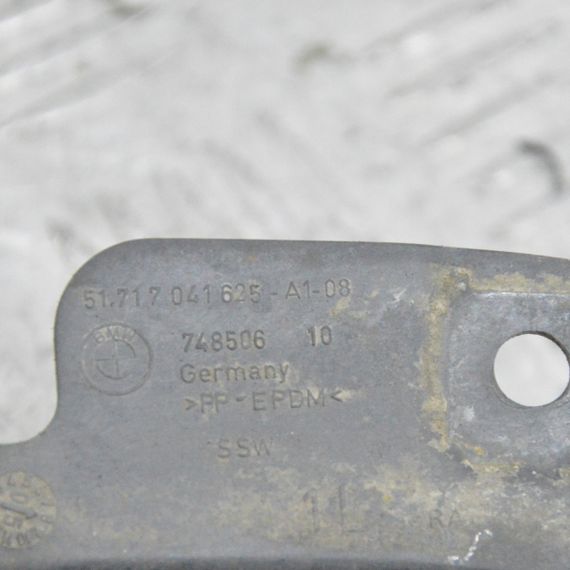 Бризговик задній лівий BMW 5 E60 E61 2003-2010 Пилозахисна кромка підкрильника задня ліва БМВ 51717041625 | Зображення 3