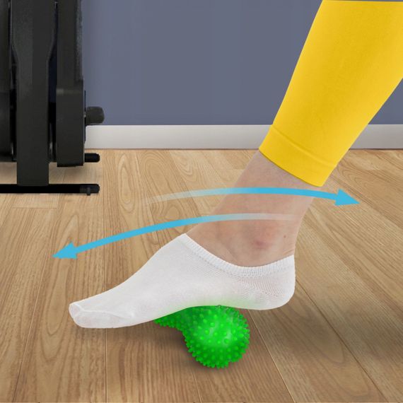 Масажний м'яч подвійний з шипами 4FIZJO Spike+ 7 x 16 см Green (P-5905973403351) | Зображення 7