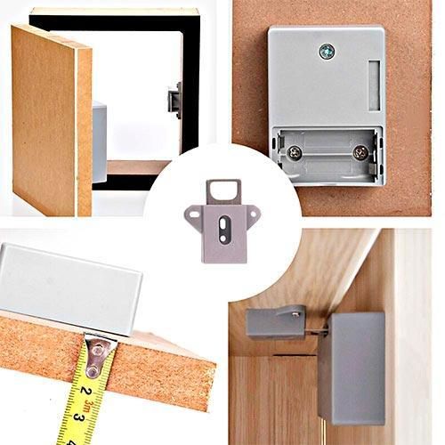 Электронный скрытый RFID замок с 2 ключами для шкафчиков и мебели | Зображення 1