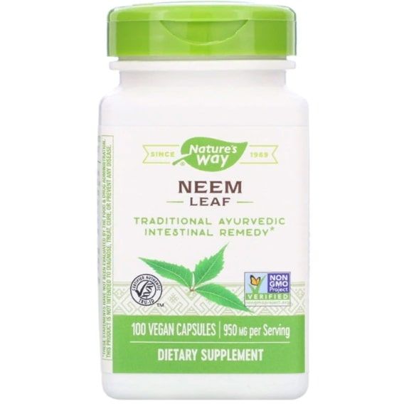 Покращення роботи кішківника Nature's Way Neem Leaf 100 Caps NWY-15120