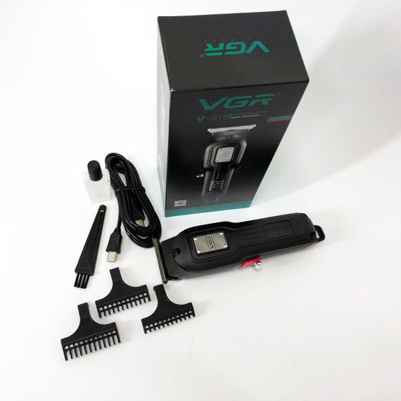 Многофункциональная аккумуляторная машинка для стрижки VGR V-918, Водонепроницаемый триммер для стрижки GU-58 | Зображення 9