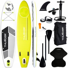 Надувна дошка SUP THUNDER Planet 320 см з веслом Lime