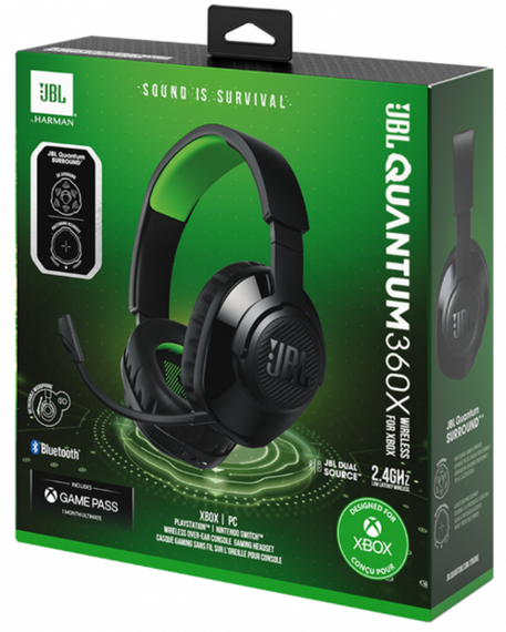 Навушники JBL Quantum 360X Wireless for Xbox Black (JBLQ360XWLBLKGRN) | Зображення 9