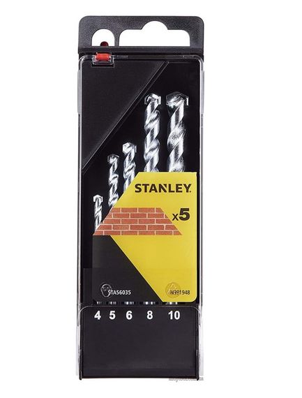 Набір свердел по цеглі Stanley 5 шт (STA56035)