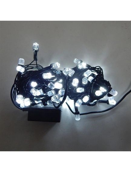 Светодиодная гирлянда Led "Кристаллы" на 200 светодиодов электрическая с контроллером Белый | Зображення 1