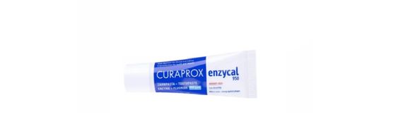 Зубна паста ферментна Curaprox Enzycal 950 mini з фтором, 10 мл., RDA - 30 | Зображення 1
