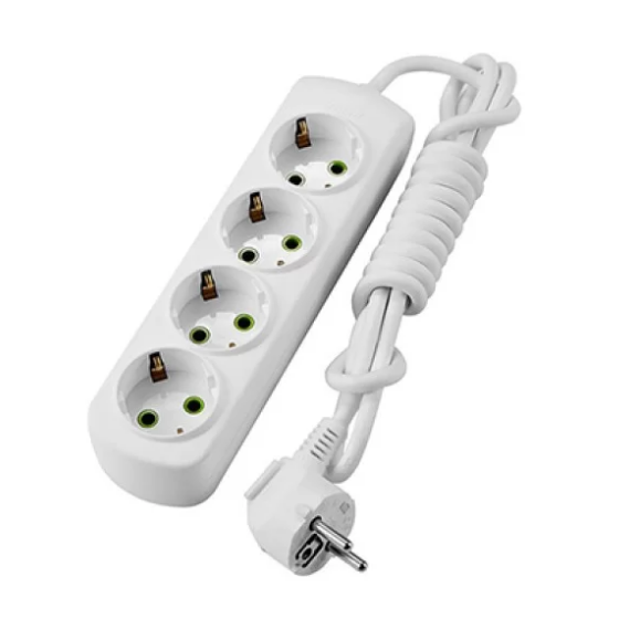 Удлинитель с/з 4 розетки 5м Letitia Лезард