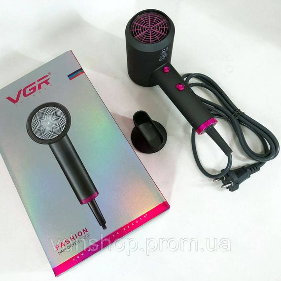 Портативний фен для сушіння VGR V-400 2000 Вт, Фен для волосся з дифузором об'ємної укладки TD-21 | Зображення 6