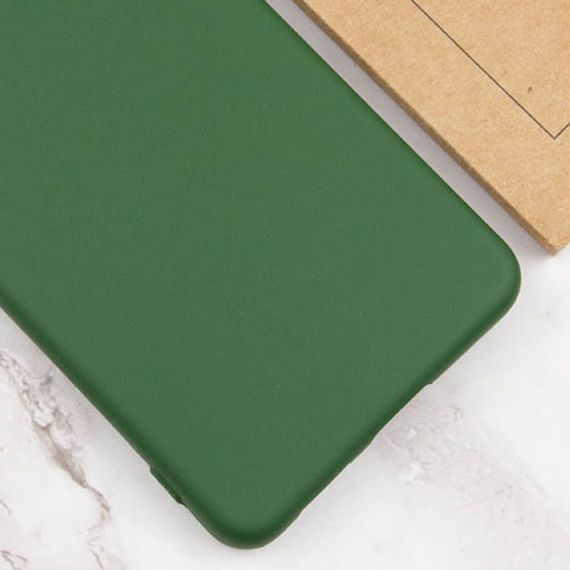Чохол Silicone Cover Lakshmi Full Camera (A) для TECNO Spark 9 Pro (KH7n) Зелений / Dark green | Зображення 2