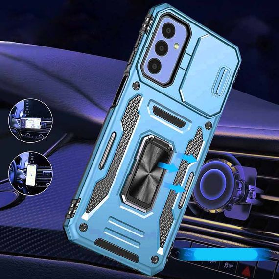 Ударостійкий чохол Camshield Army Ring для Samsung Galaxy A26 5G Блакитний / Light Blue | Зображення 1