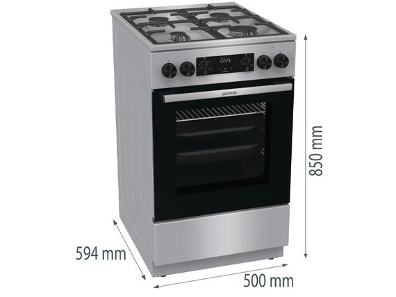 Плита Gorenje комбінована GKS5C70HXF | Зображення 2