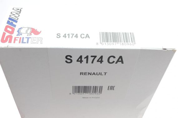 Фільтр салону Renault Espace 02- вугільний  S 4174 CA | Зображення 5