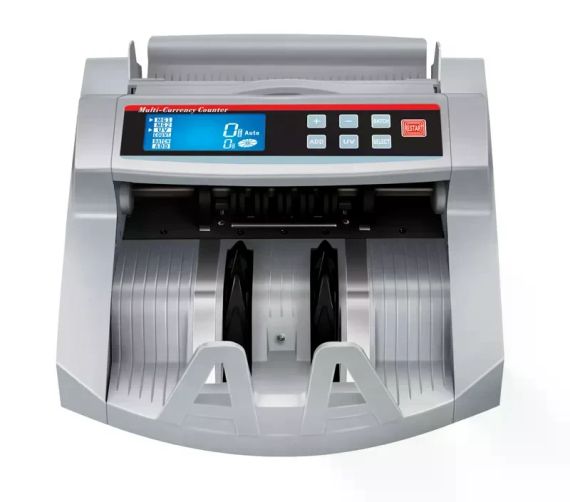 Лічильна машинка MG-2089 біла • Лічильник банкнот Bill Counter 2089 UV/MG з детектором валют, фасуванням і виносним дисплеєм