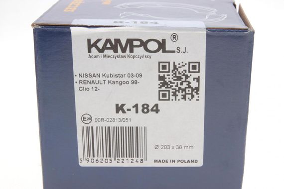 Колодки тормозные задние Renault Kangoo 97- барабанные  203x38  K-184 | Зображення 5