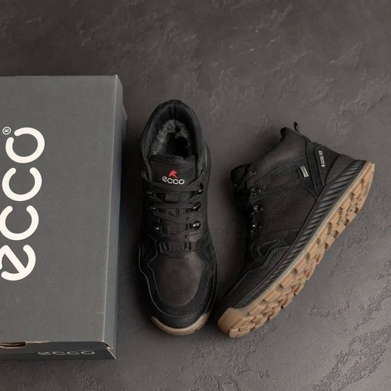 зимові шкіряні ботинки  Ecco  Black | Зображення 7