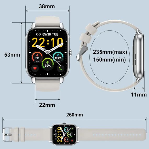 Смарт-годинник багатофункціональний, Nerunsa, водонепроникний фітнес-трекер | Зображення 5