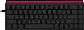 Клавіатура провідна комп'ютерна Ajazz NK68 Red switches Side Contour Black NK68-R-S-B чорна