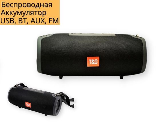 Портативна колонка B.U.M. TG 118 20Вт з фонариком USB, AUX, Bluetooth чорна (B.U.M.TG118) | Зображення 1