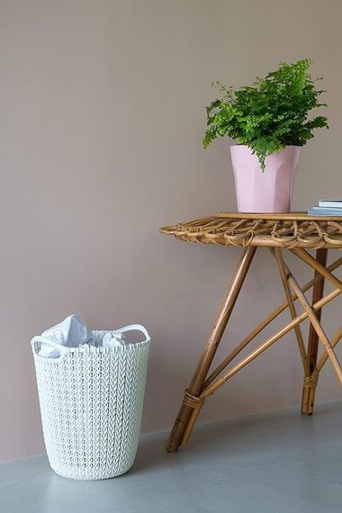 Корзина для паперів пластикова Curver (Курвер) Knit 7 л (03678) Кремовий | Зображення 5