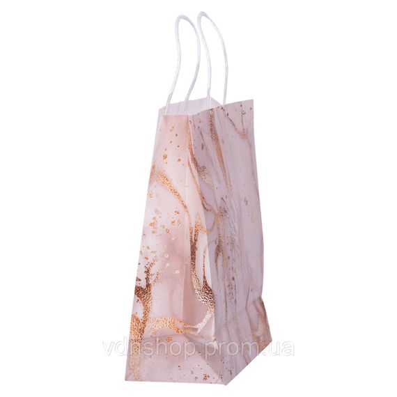 Набір подарункових пакетів з паперу 12 шт 15×8×21 см Рожевий HP-10359-22P | Зображення 1