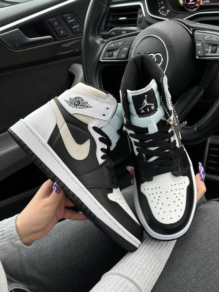 Жіночі кросівки N-ike Air Jordan 1 High “Black White Grey , В'єтнам , весна / літо / осінь | Зображення 8