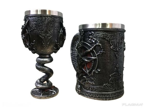 Подарочный Набор Кружка Чашка Бокал 3D Игра Престолов Game Of Thrones Baphomet Бафомет... | Зображення 4