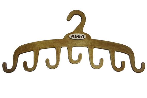 Вешалка для нижнего белья и ремней деревянная долговечная HEGA - ПЛЕЧИКИ - для нижнего белья