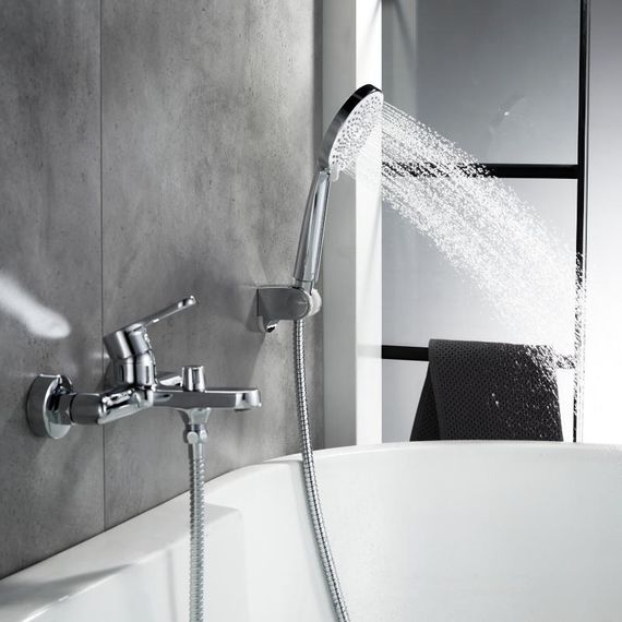 Змішувач латунний для ванни Lidz Astra 006 (з душовим гарнітуром) (k35) LDAST006CRM48087 Chrome | Зображення 7