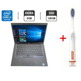 Ноутбук Dell Latitude 7480 / 14" (1366x768) TN / Intel Core i5-6200U (2 (4) ядра по 2.3 - 2.8 GHz) / 8 GB DDR4 / 128 GB SSD / Intel HD Graphics 520 / WebCam б/в + Подарунок  Розумна інтерактивна зубна щітка Colgate Connect M1 / Bluetooth