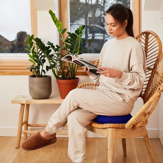 Балансувальна подушка-диск 4FIZJO MED+ 33 см (сенсомоторна) масажна Blue 4FJ0319 (P-5907739312655) | Зображення 3